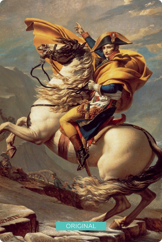 napoleon crossing the alps original