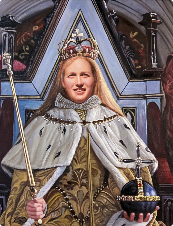 handmade queen painting
