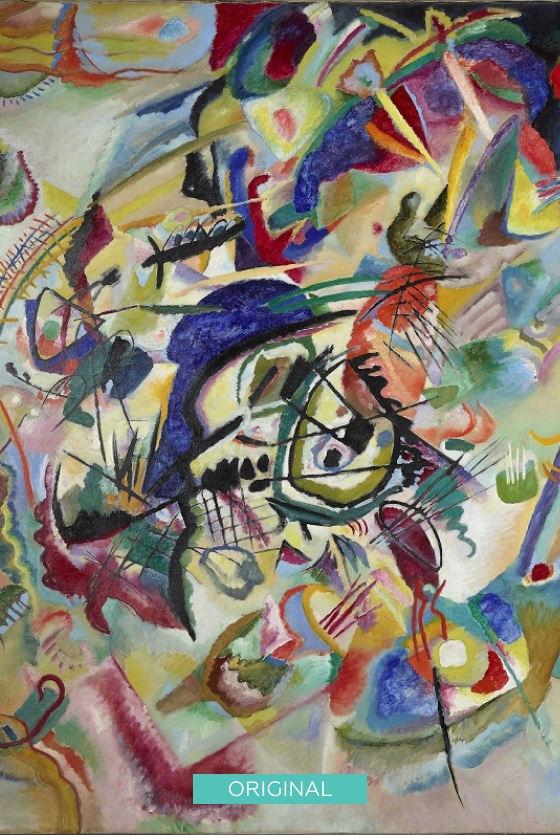 Picture With A Circle, Kandinsky (a.k.a Composition VII), 1911 - 01