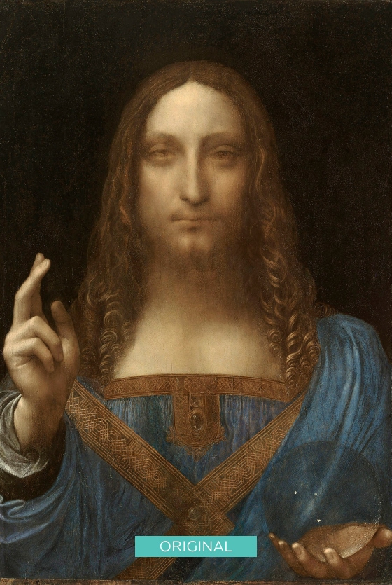 Salvator Mundi original painting by Leonardo Da Vinci