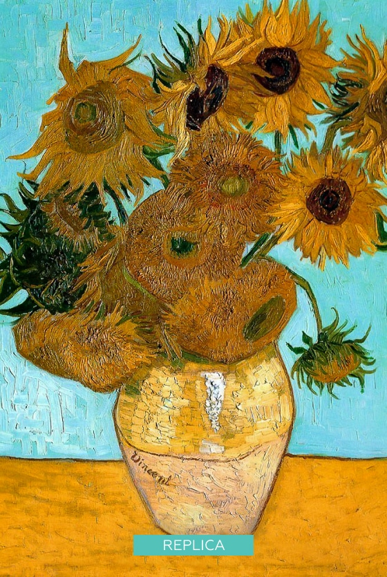 Sunflowers by Van Gogh replica