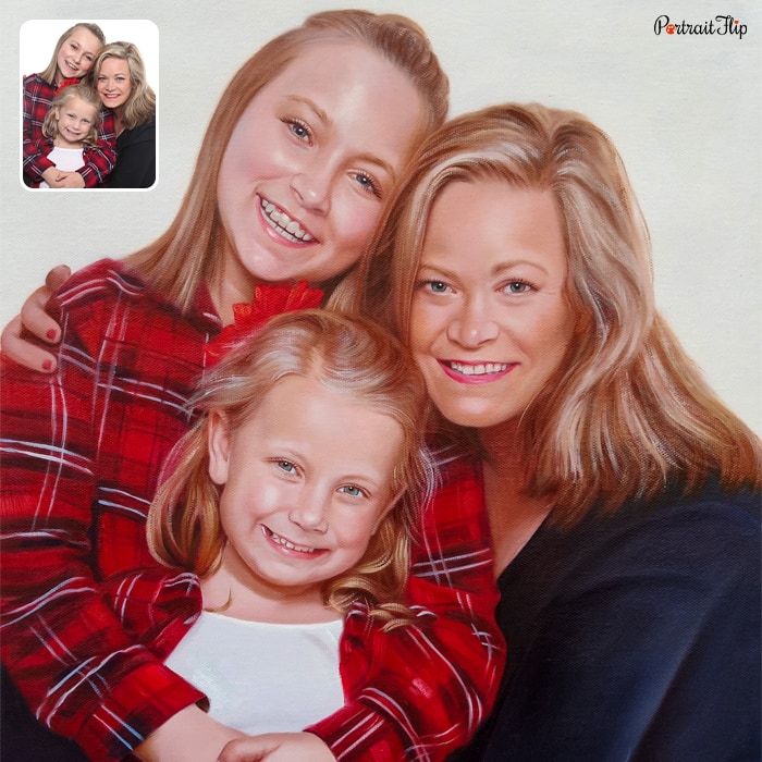 Acrylic child portrait