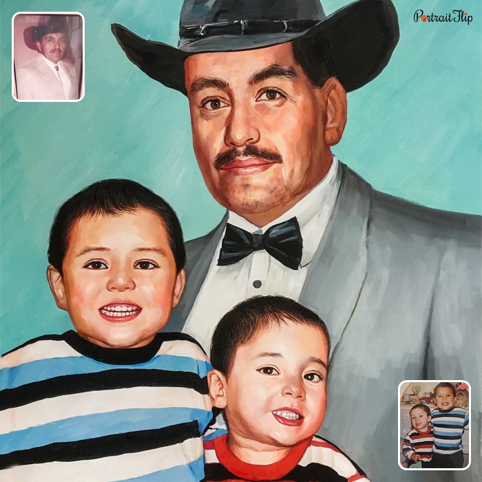 Memorial pastel portrait