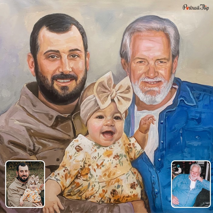 Pastel merged portrait