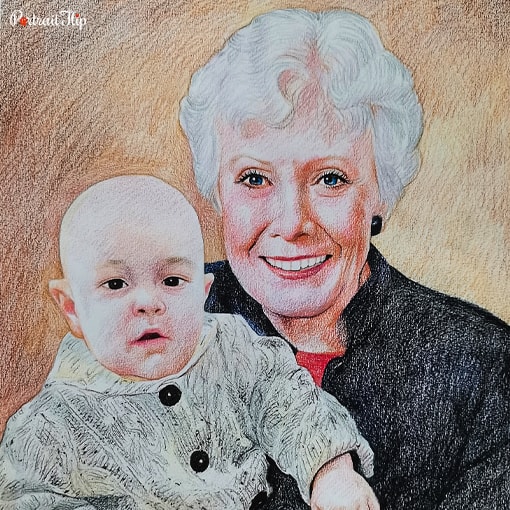 Baby Colored Pencil Portraits