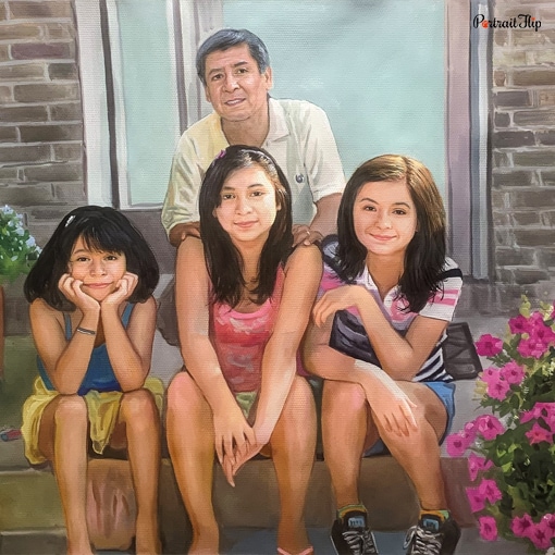 GrandParents & GrandChildren Watercolor Portraits