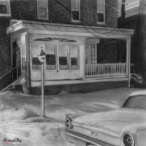 House Charcoal Portraits
