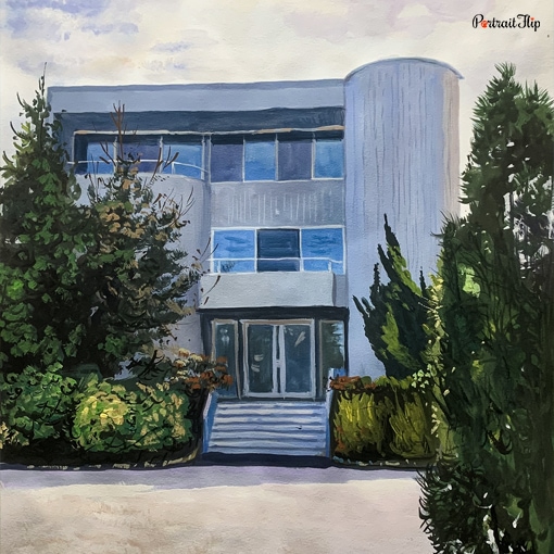 House Watercolor Portraits