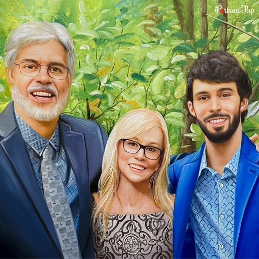 Parents & Children Acrylic Portraits