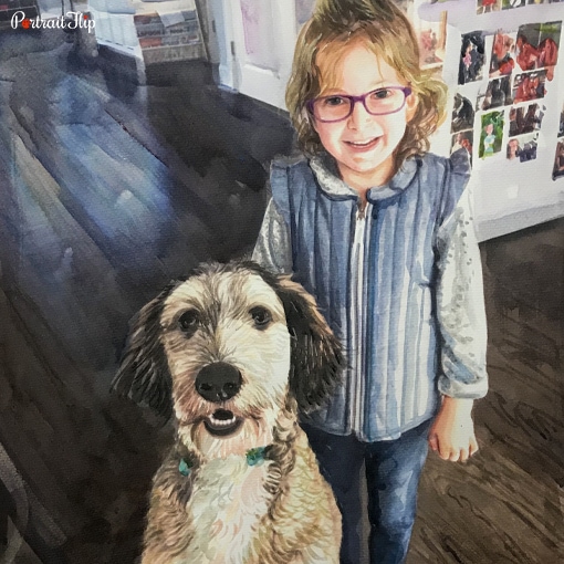 People & Pet Watercolor Portraits