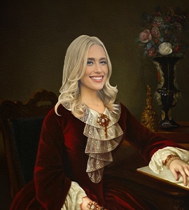 Custom royal princess portrait