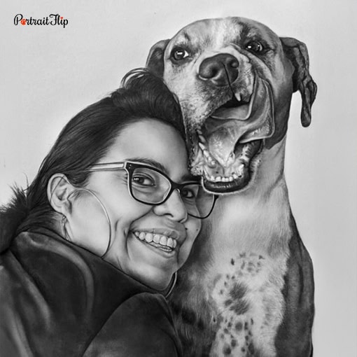 People & Pet Charcoal Portraits