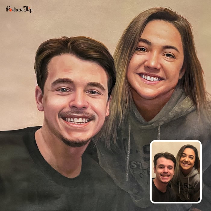 couple acrylic painting