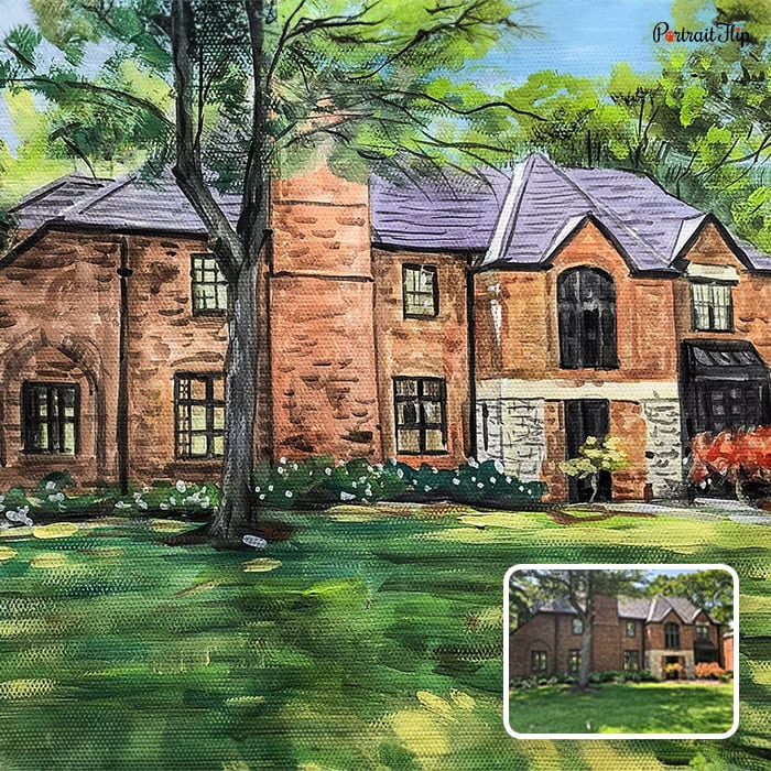 home watercolor painting