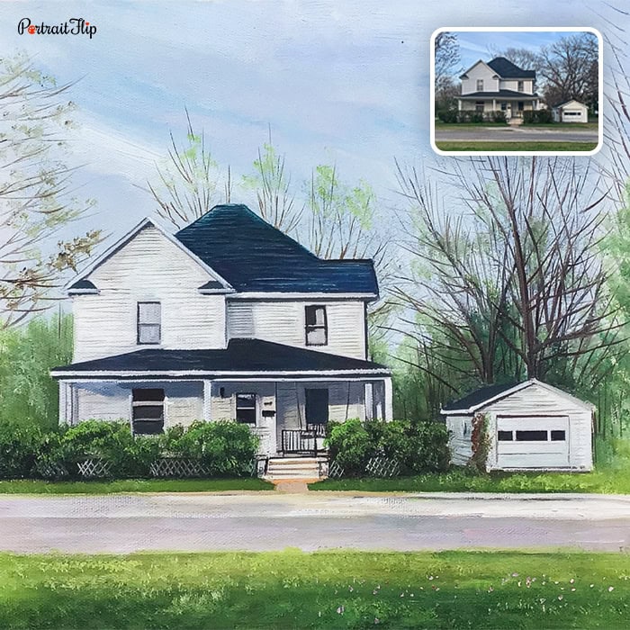 house oil portrait