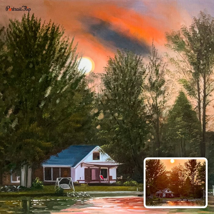 Personalized wedding venue artwork