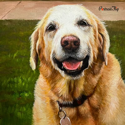 Dog Acrylic Painting