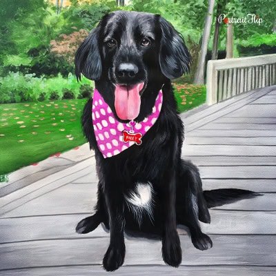 Dog Pastel Painting