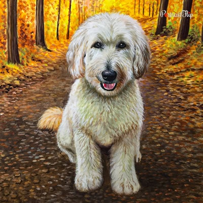 Dog Watercolor Painting