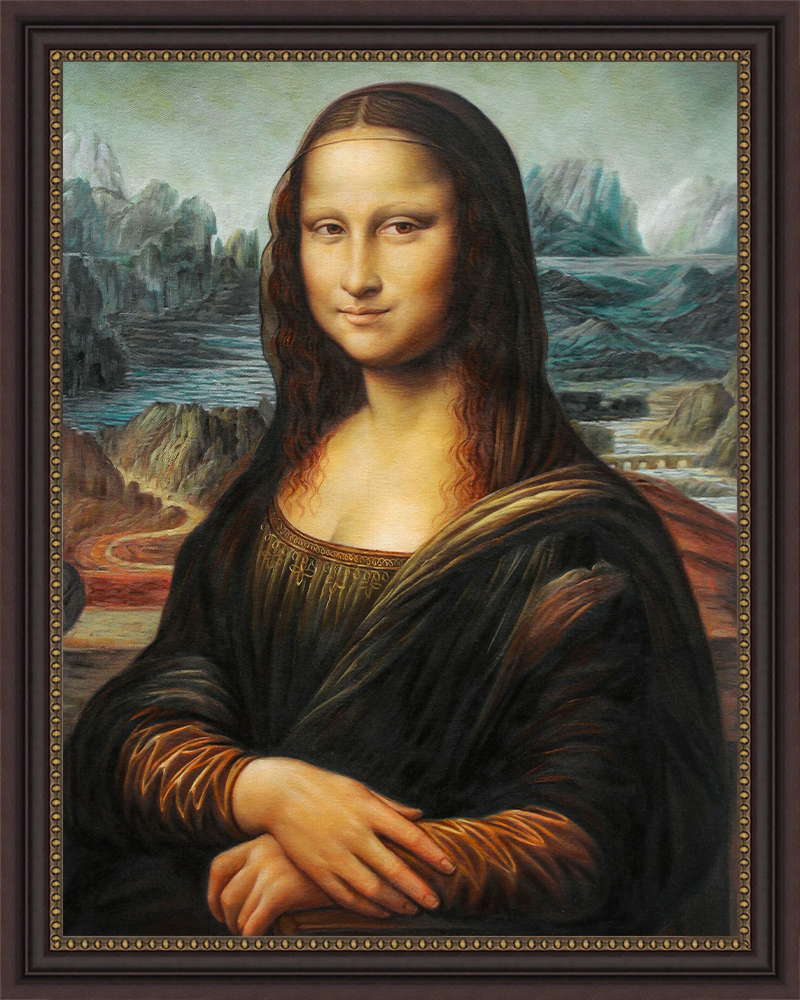 Mona Lisa reproduction painting, hand-painted on canvas